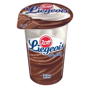 ZOTT LIEGEOIS BUDINCĂ CU CIOCOLATĂ ȘI FRIȘCĂ 175g